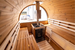 Баня бочка панорама  6м x 2.30м