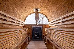 Баня бочка панорама  6м x 2.30м