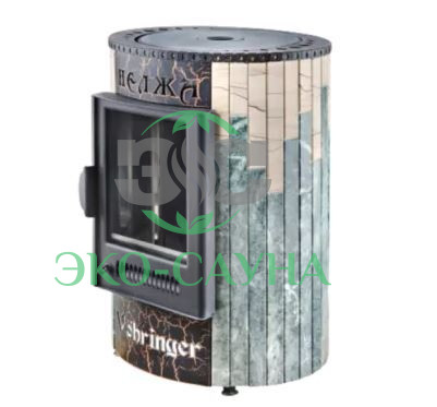 Отопительная печь Ферингер Нелжа "Змеевик+Окаменевшее дерево"