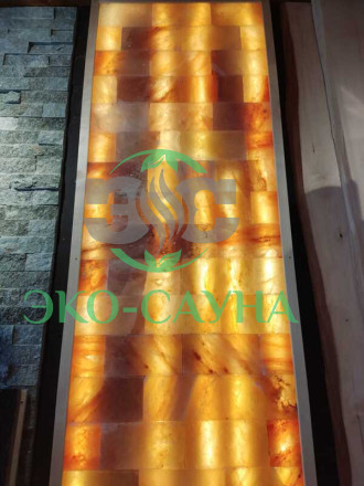 Плитка из Гималайской соли Шлифованная 25х100х200мм