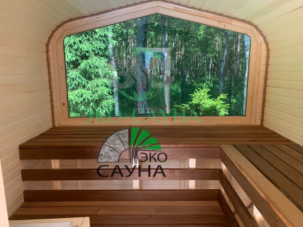 Баня куб панорама М1  4м  