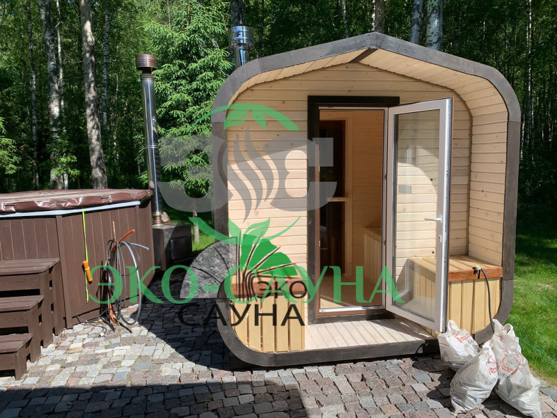 Баня куб панорама М1  4м  