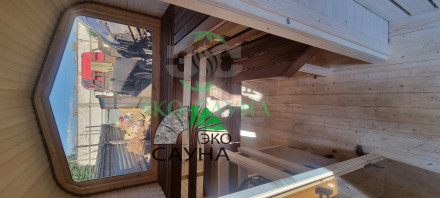 Баня куб панорама М1  4м  