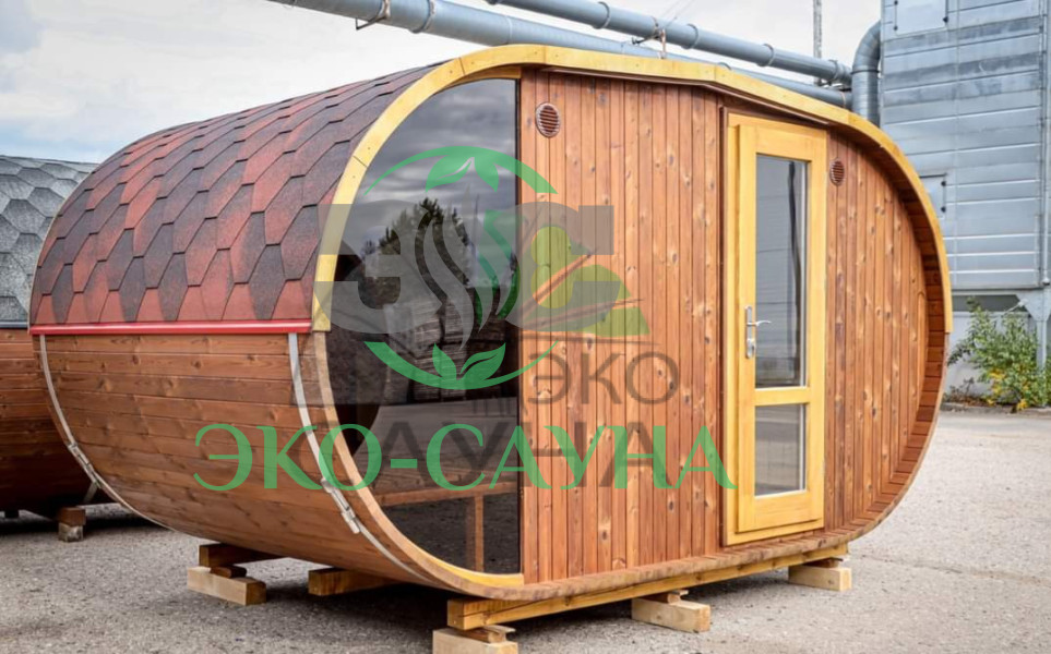 Овальная баня бочка функо1 4м 