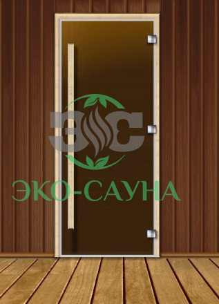 Дверь стеклянная "Бронза Матовая" PREMIUM