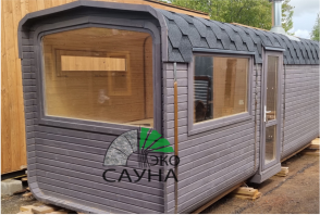 Баня бочка квадро